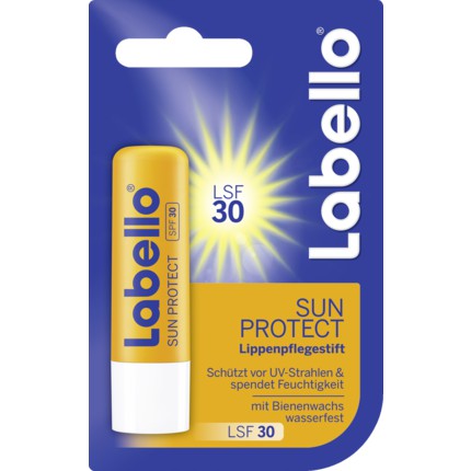 LABELLO, Son dưỡng môi chống nắng – SUN PROTECT SPF 30 (1 cái - Hàng Nhập Đức)