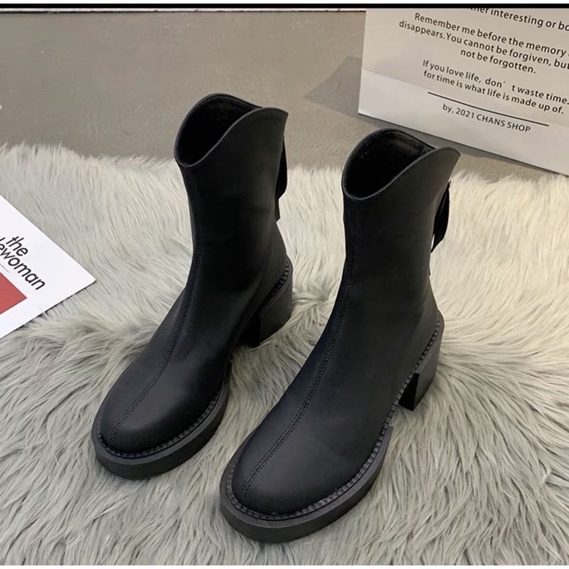 👟  B01 Boots | Bốt đùi, thấp da lì HOT 2021  cao ngang cổ chân mẫu mới siu xinh