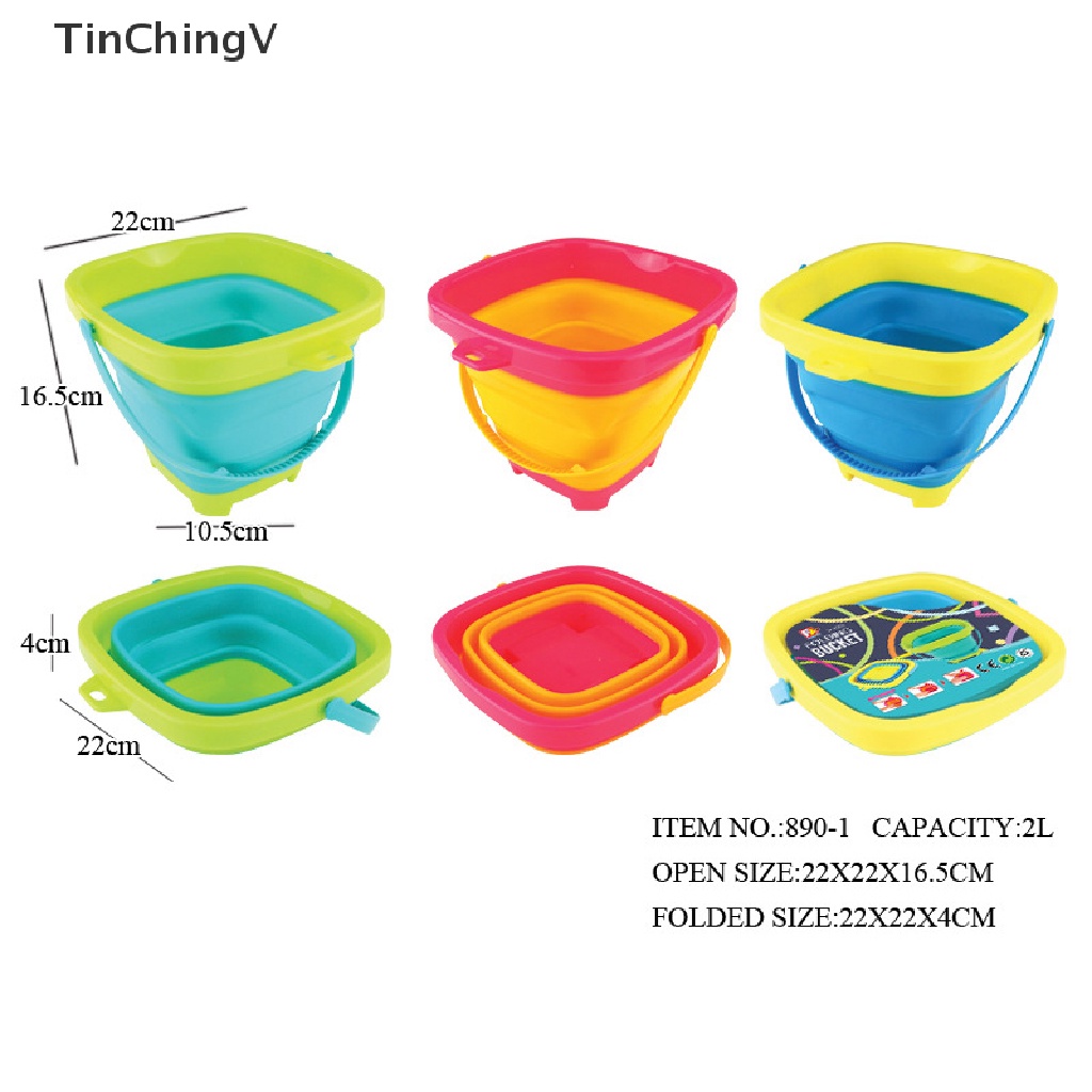 Xô Nhựa Đựng Cát / Đồ Chơi Đi Biển Gấp Gọn Đa Năng