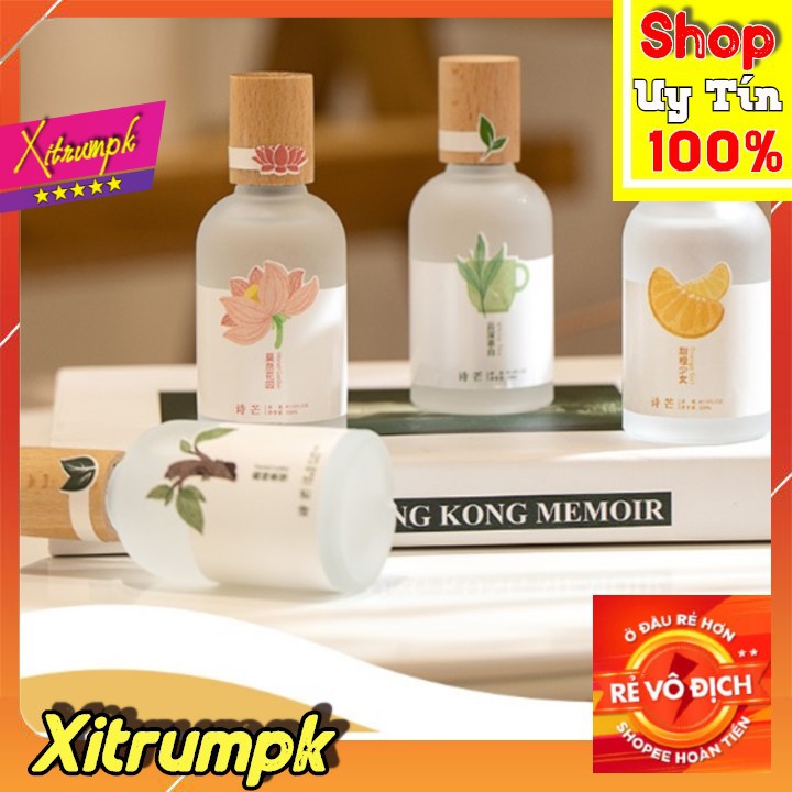 [Mã FMCGFSS2711 hoàn 8% xu đơn 300K] Đủ Mùi - Nước Hoa Body Mist Shimang SHIMANG2021 Mẫu Mới Nắp Gỗ Thân Thủy Tinh