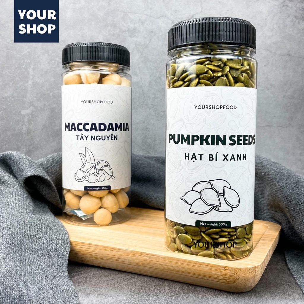 Hạt Bí Xanh Rang Mộc Yourshop - Hạt dinh dưỡng tốt cho bà bầu, cho bé và chế độ ăn kiêng
