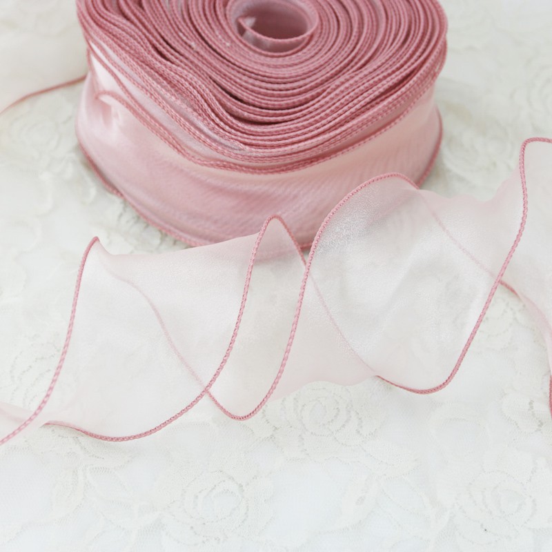 Băng Đô Nơ Lụa Organza 5.5cm Dài 25 Yards / 5 Yards