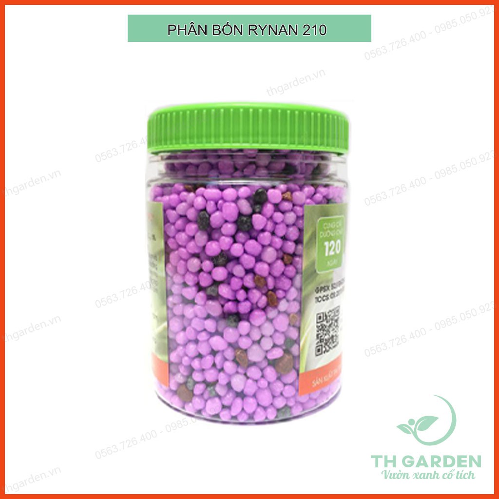 Phân Bón Lan Rynan 210 - Chuyên Lan Trưởng Thành - Màng Polyme Kiểm Soát Giải Phóng Phân Từ Từ