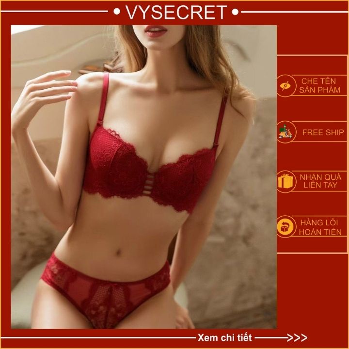 BỘ ĐỒ LÓT REN SIÊU NÂNG NGỰC ⚡hít hót  ⚡ TẠO KHE ,SEXY ,QUYẾN RŨ V123 | BigBuy360 - bigbuy360.vn