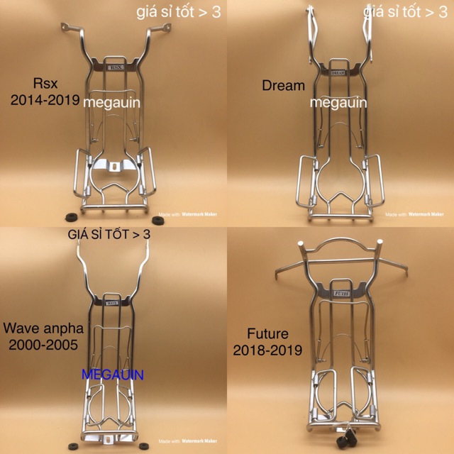 BAGA TRƯỚC THÉP DÀY 10 LY WAVE, BLADE, RSX CÁC ĐỜI 2000-2021