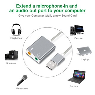 Mua Usb sound card 7.1CH - Usb sound card 7.1 âm thanh 3D cao cấp