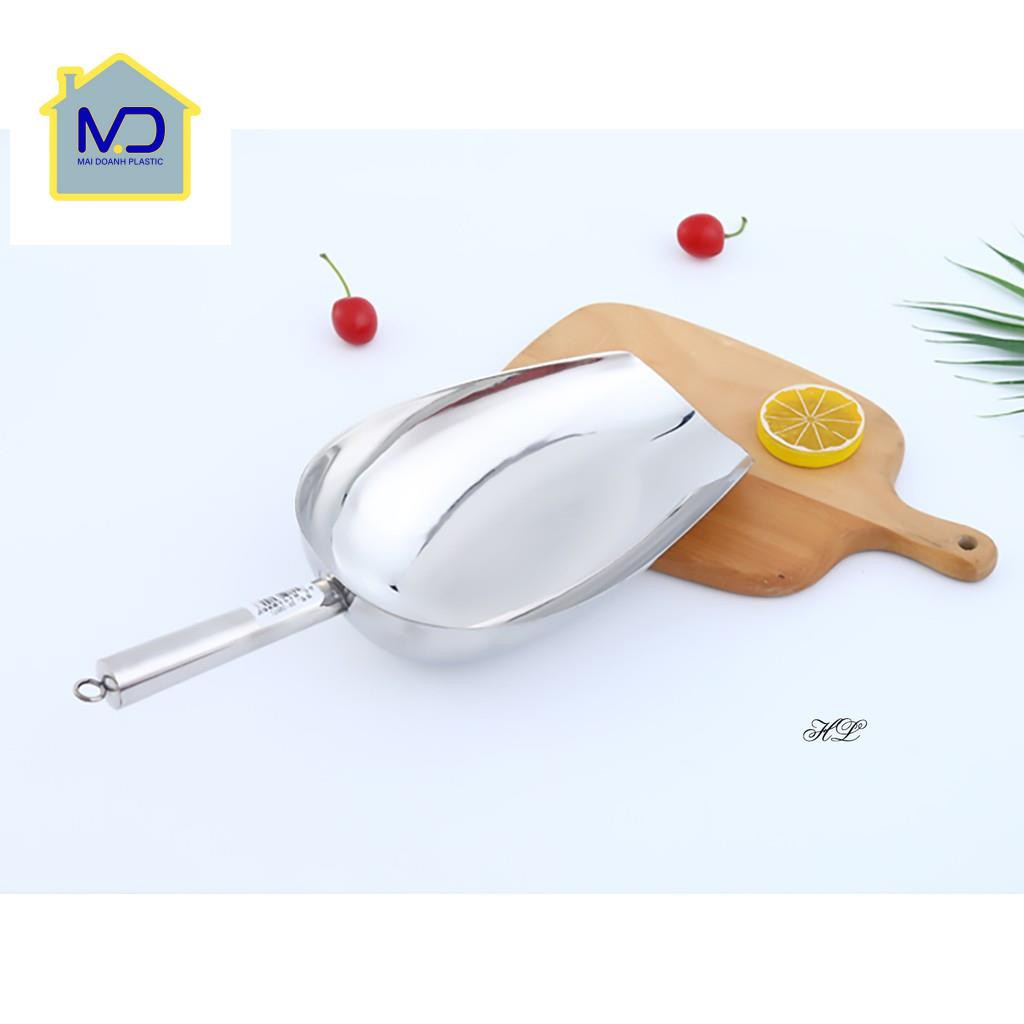 (siêu phẩm) Muỗng xúc đá, hạt Inox Loại I