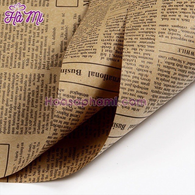 Cuộn giấy báo VINATGE gói hoa/ gói quà/ bọc vở & làm đồ handmade hàng đẹp