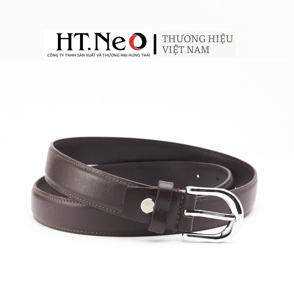 Dây lưng nữ da bò HT.NEO Da thật 100% mềm mại dẻo dai, khuya cài sang trọng, phog cách trẻ trung và năng động DL04