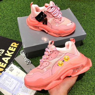 [FreeShip+CTV+Bill+Dây50k] Giày thể thao 3 len Đế Hơi Hồng Cam size 36-39