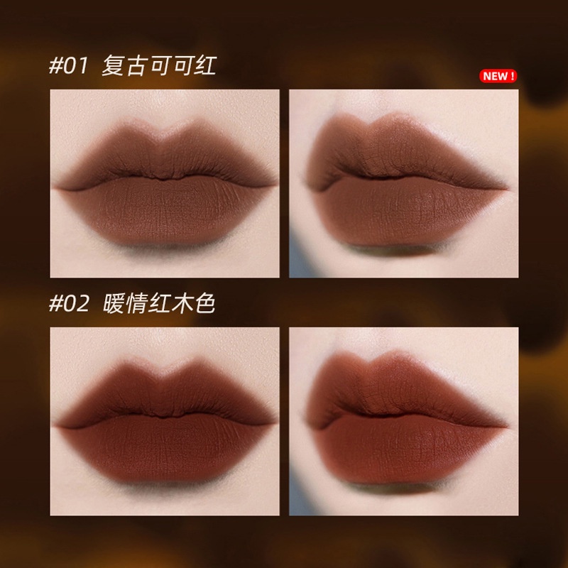 [Hàng mới về] Son môi màu nhung lỳ mềm mượt chống thấm nước lâu trôi | BigBuy360 - bigbuy360.vn