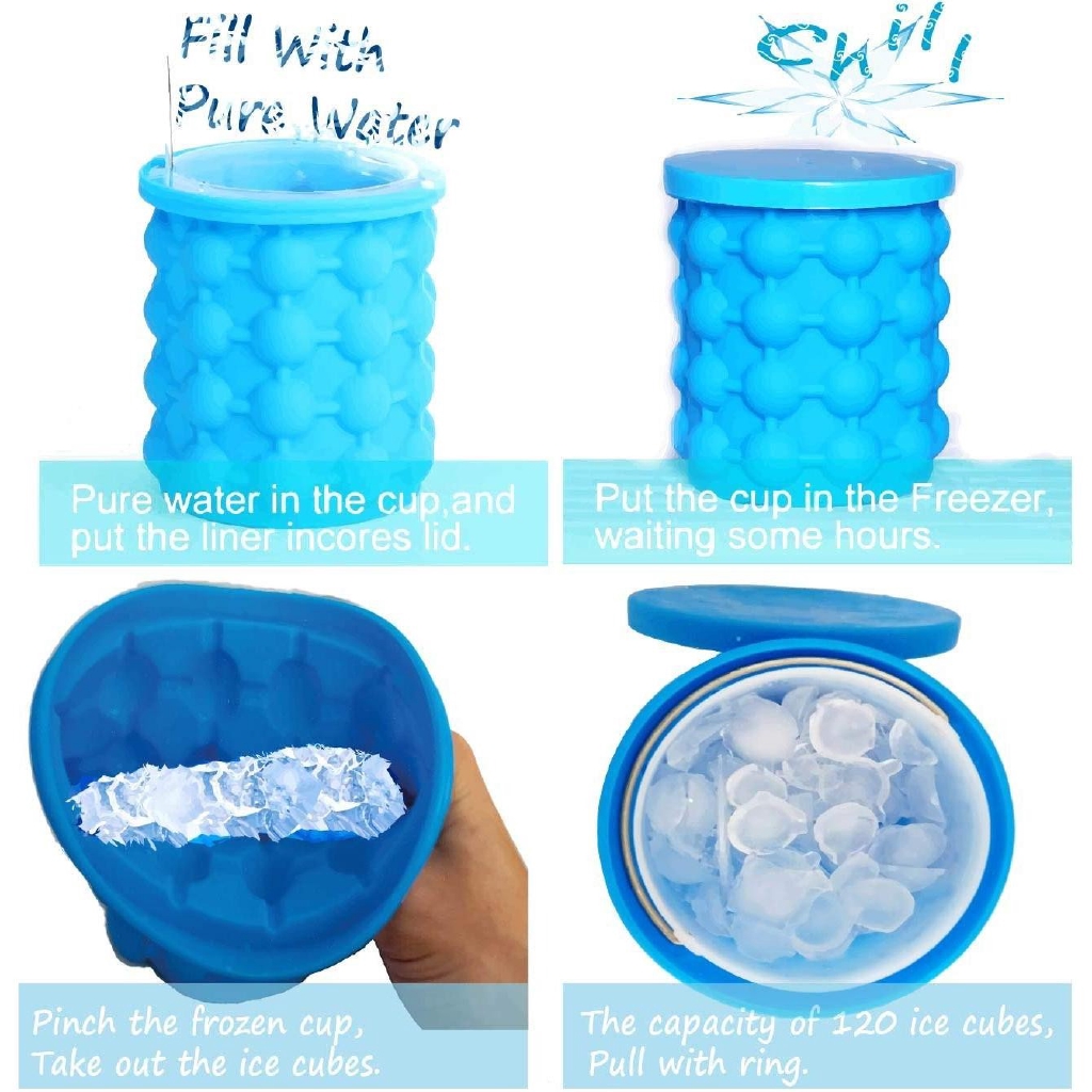 Cốc làm đá thông minh Ice Genie hộp làm đá thông minh tiết kiệm không gian Ice Cube Maker Phặn Phặn | BigBuy360 - bigbuy360.vn