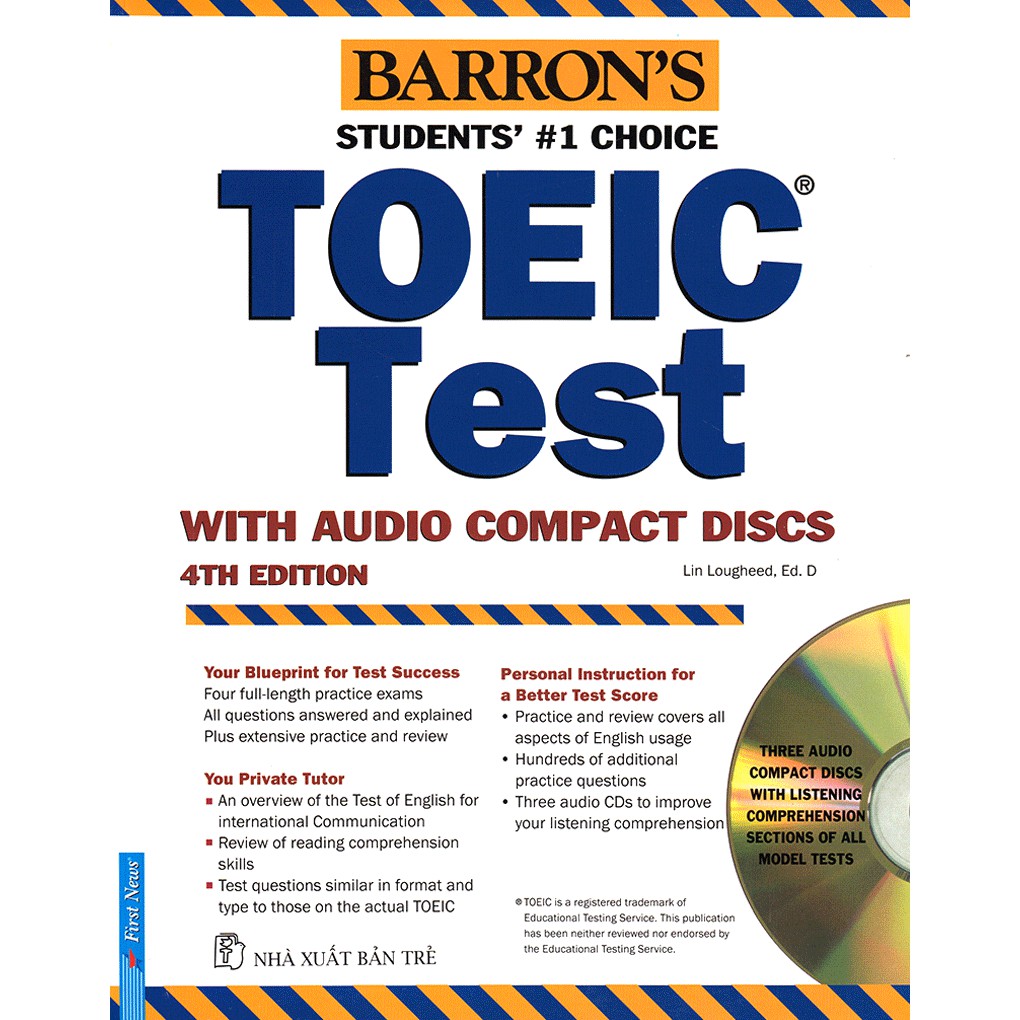 Sách - Barron's Toeic Test + 3CD (4th Edition) Tặng Bút Bi