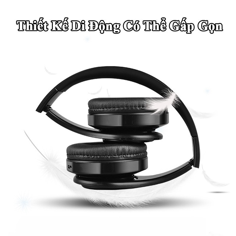 Tai nghe bluetooth chụp tai có mic đàm thoại, headphone tai nghe bluetooth không dây cao cấp