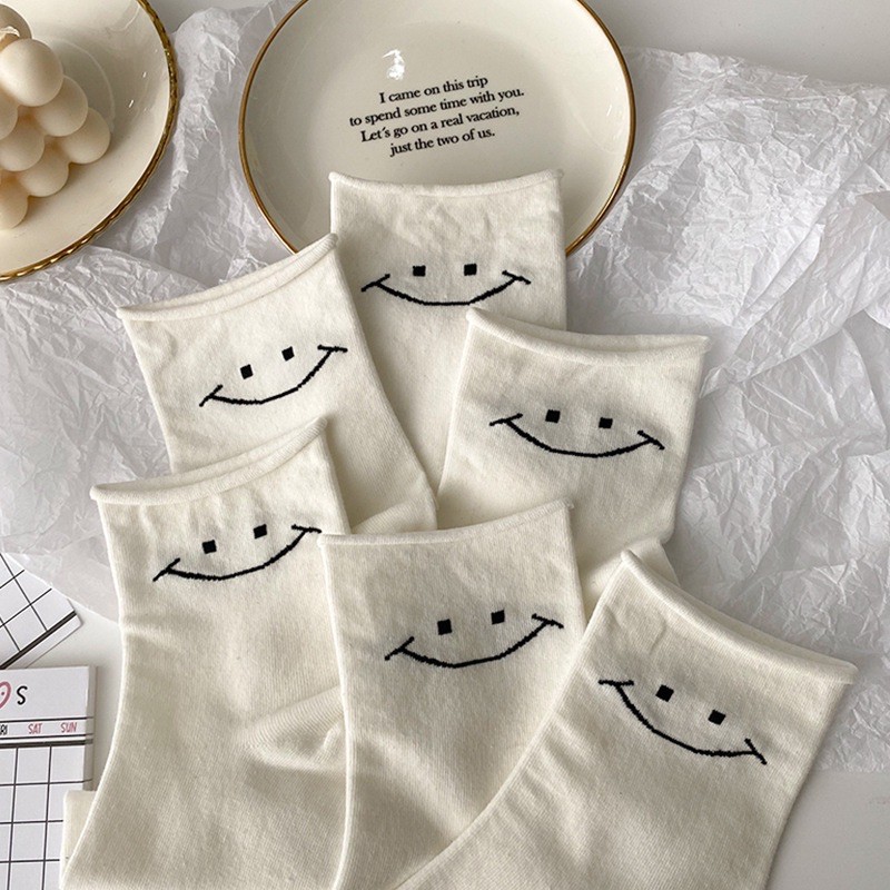 Tất  SMILE chất liệu cotton loại 1 siêu xinh- Full Tag