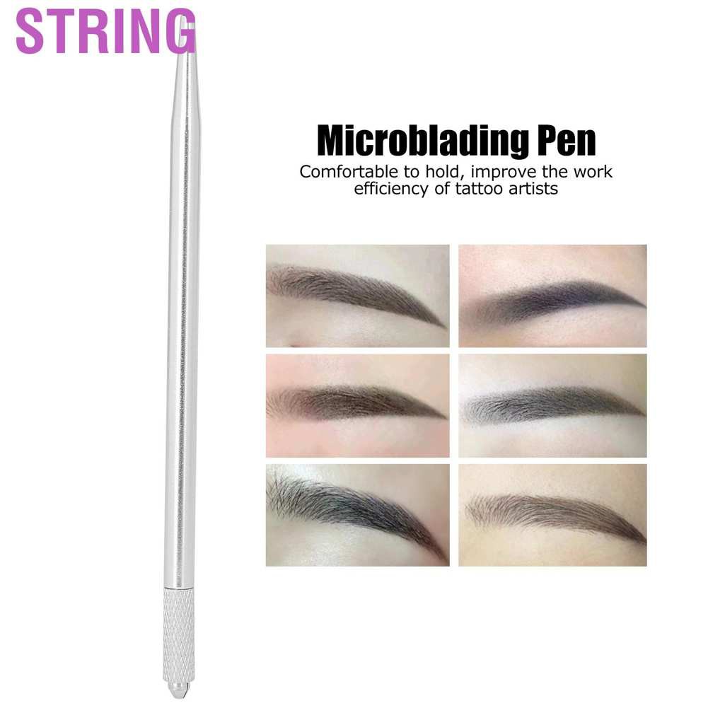 String Manual Tattoo Pen Semi‑Permanent Microblading for Eyebrow Eyeliner Lips