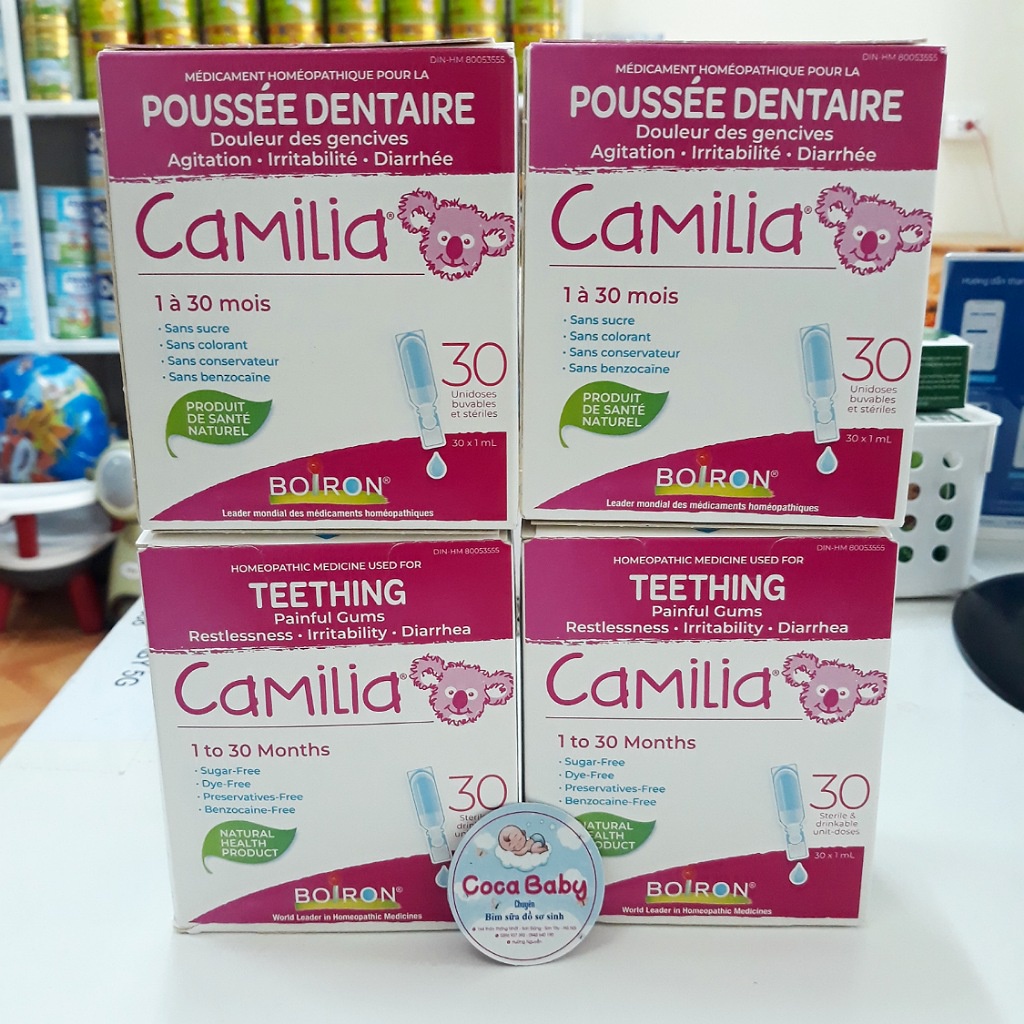 Tép muối uống Camilia Boizon hộp 30 ống dùng khi bé mọc răng⚡ FREE SHIP