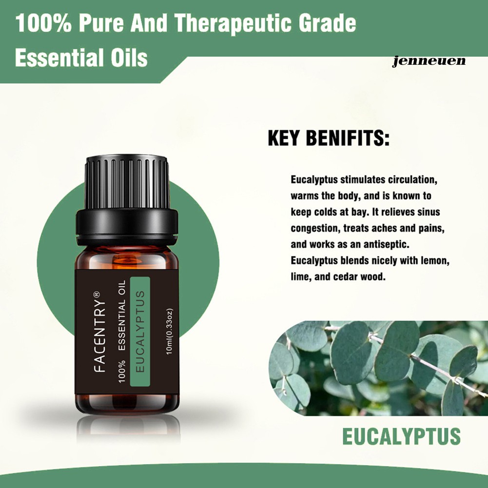 [Hàng mới về] Tinh dầu dưỡng ẩm tự nhiên 10ml với nhiều mùi hương tùy chọn tiện lợi JJY