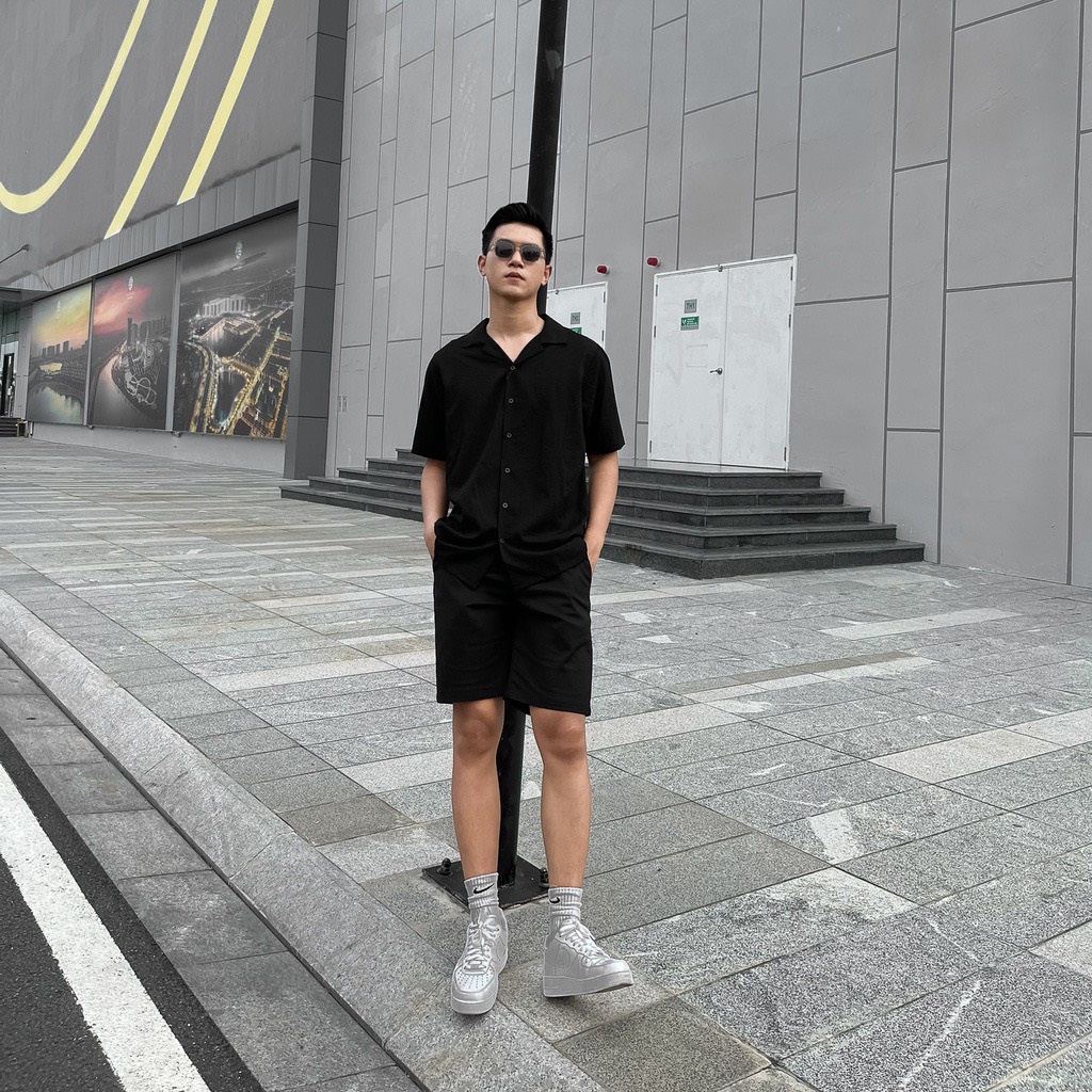 Áo sơ mi nam vải đũi thoáng mát không nhăn form regular sơ mi cộc tay basic Dành Cho Nam Và Nữ Mina-Fashion Titi-Fashion