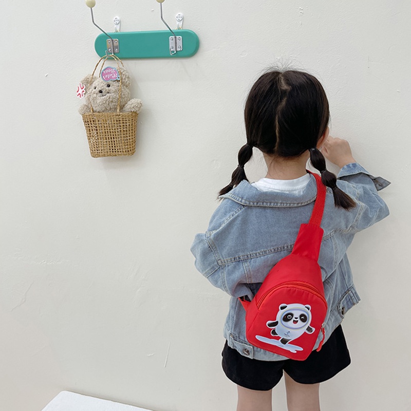 Túi Đeo Chéo Canvas 2022 Họa Tiết Hoạt Hình Cho Bé