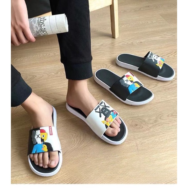 Dép quai ngang unisex Susame Kaws V2 thời trang ulzzang Hàn Quốc siêu Hot TH-86