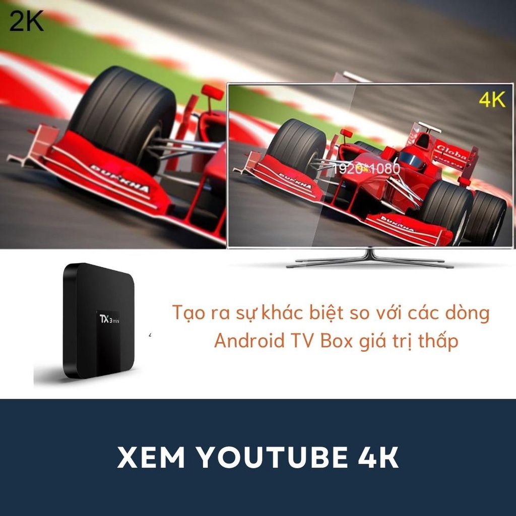 Android Tivi box TX3 Mini và Android TV box MNQ xem 100 kênh truyền hình,nexfix,nghe nhạc