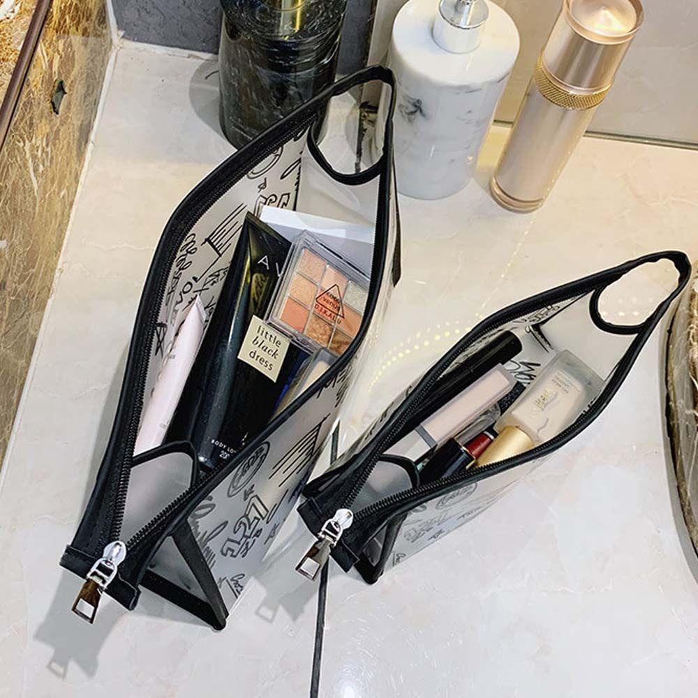 OCEANMAP Túi Đựng Mỹ Phẩm Bằng TPU Trong Suốt Hình Vuông Tiện Dụng Mang Theo Du Lịch