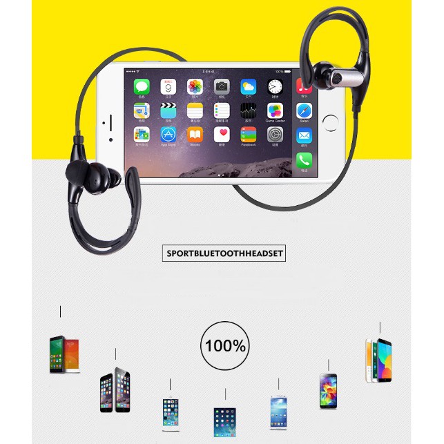 [Mã ELFLASH5 giảm 20K đơn 50K] Tai nghe Bluetooth SPORT WIRELESS EARPHONE cao cấp kháng nước