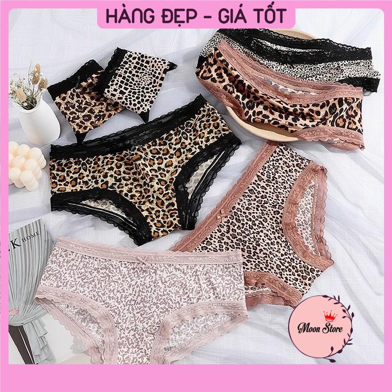 Quần lót nữ thun lạnh su đúc cao cấp siêu mát hoạ tiết da báo sang chảnh 2339
