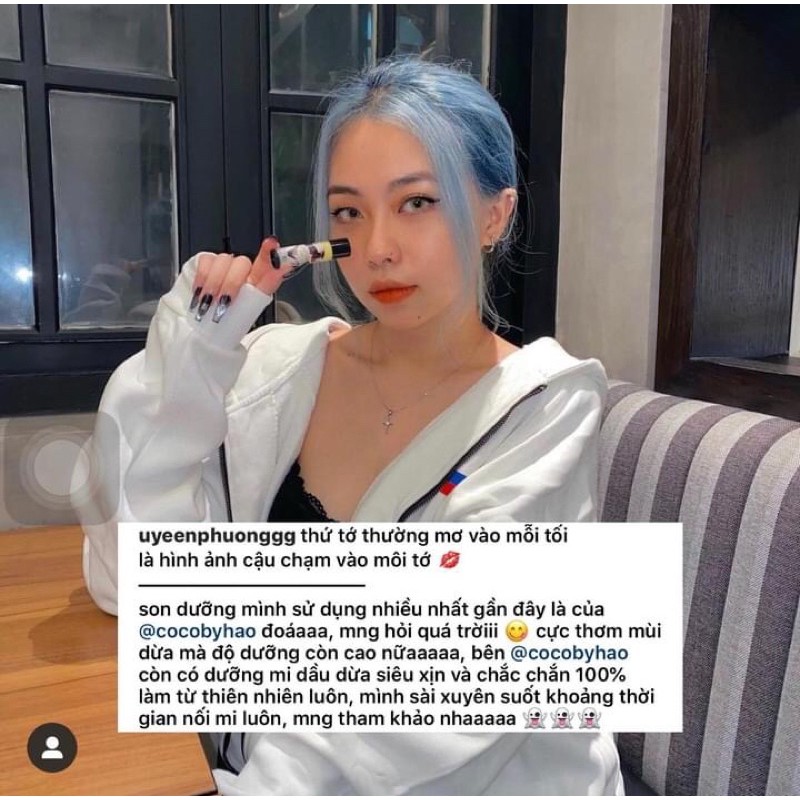 dưỡng môi dầu dừa