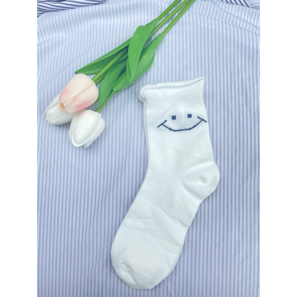 Tất trắng Muzinu vớ cổ cao in hình động vật siêu ngộ nghĩnh cute TN220