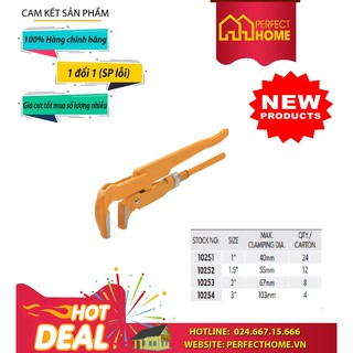 Mỏ lết răng nhanh 90 độ tolsen 10251, 10252 kích thước: 33mm size: 1'', 48mm size: 1,5''