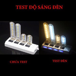 Đèn USB 8 LED ánh sáng trắng-vàng