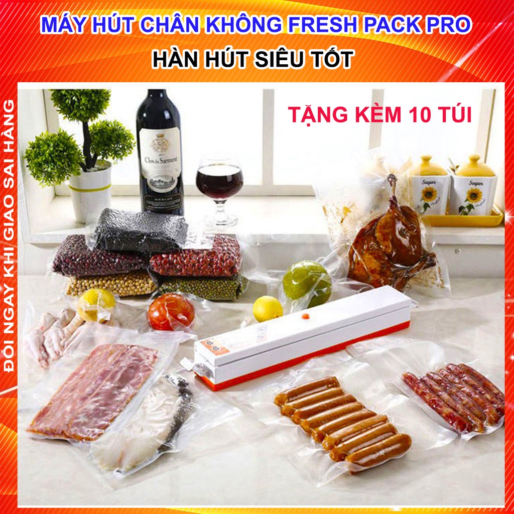 Máy hút Chân Không Kiêm Hàn Miệng Túi Fresh Pack Pro Cao Cấp Tiện Ích Dùng Trong Gia Đình - SEASH
