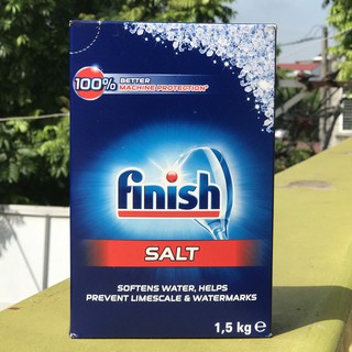 Muối Finish 1.5 kg - muối làm mềm nước cho máy rửa bát