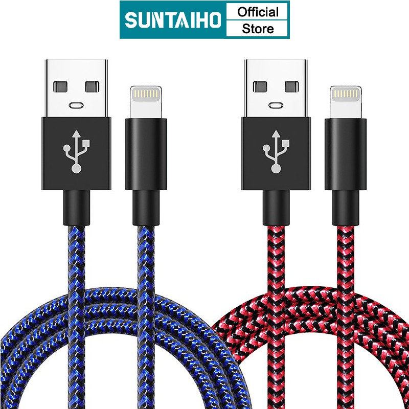 Dây Cáp Sạc Dữ Liệu Usb SUNTAIHO iPhone 12 Pro Max 12 mini Iphone 11 Pro Xs Max Xr X 7 8 6 Plus 6s 5s Se Ipad 2.4a