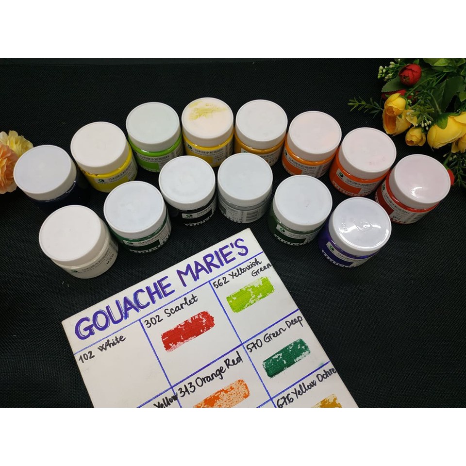 [Lộc'art Store]Màu Gouache/ bột Marie's hủ lẻ