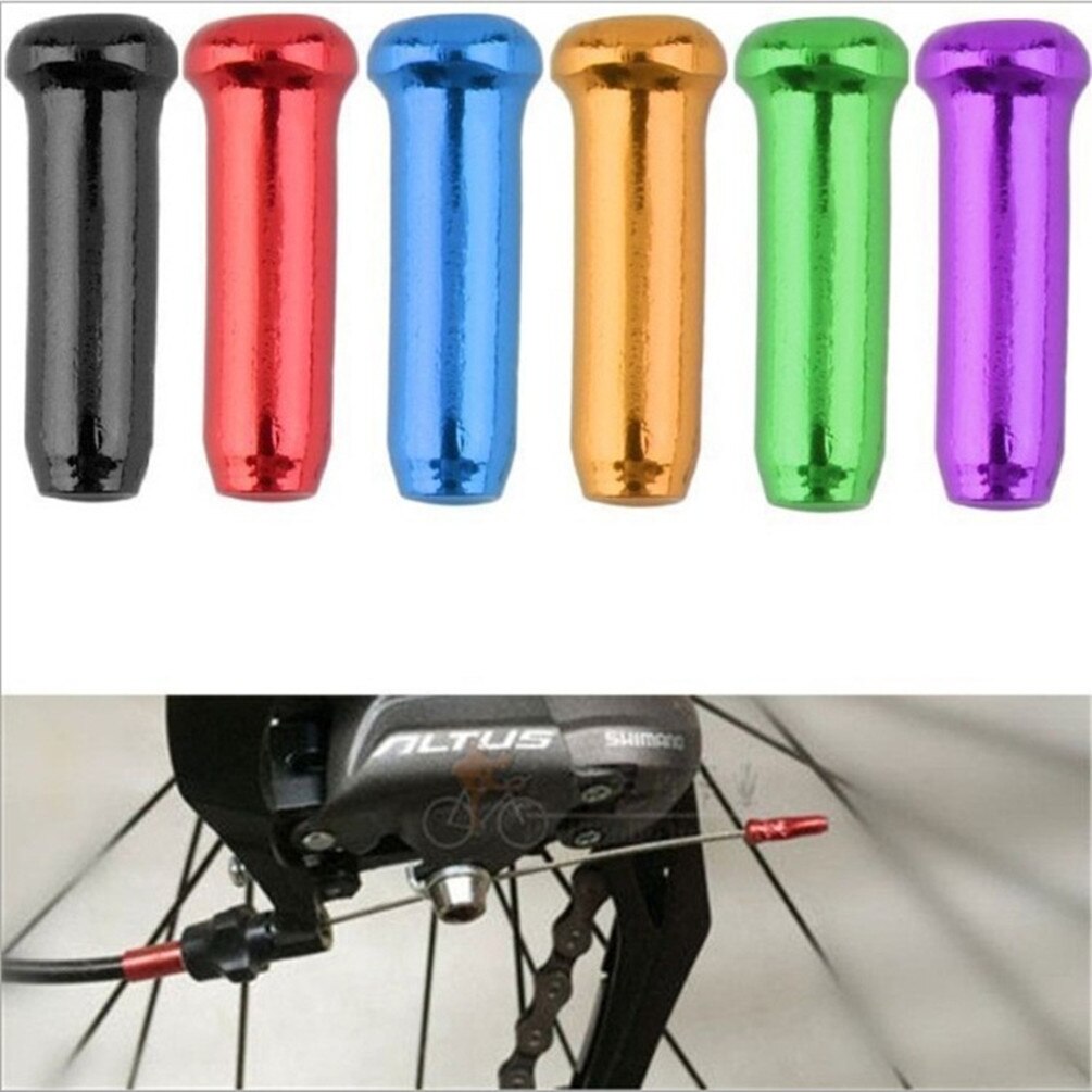 Set 10 nắp đậy đuôi dây phanh xe đạp LITEPRO hợp kim nhôm nhiều màu sắc tùy chọn dành cho MTB