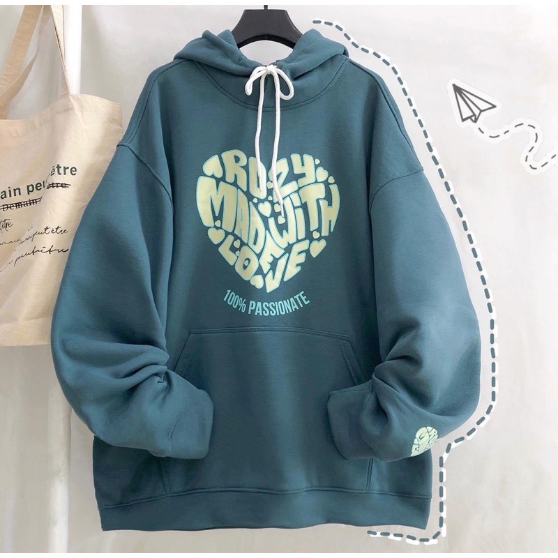 Áo khoác hoodie form rộng ROPI ulzzang (ẢNH THẬT)