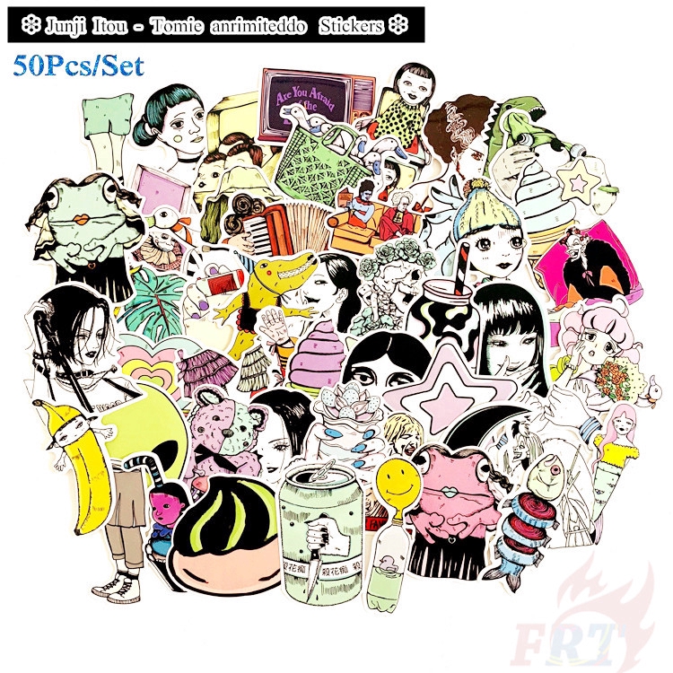 ❉ Tomie anrimiteddo - Series 02 Giấy và decal dán tường ❉ 50Pcs/Set Junji Ito Horror Comics Mixed Doodle Stickers