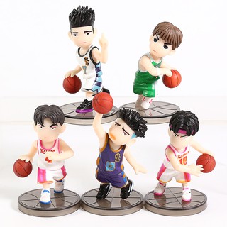 Bộ 05 Mô Hình Slam Dunk Shohoku - Cầu Thủ Bóng Rổ ( Mẫu 01 )
