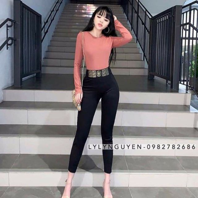 Quần legging cạp cao