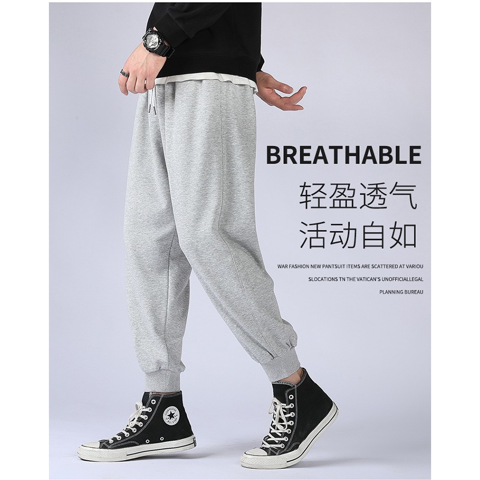 Fashion pants, men's pants, pure cotton trousers, breathable, comfortable, loose and generous.