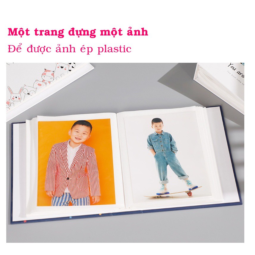 Album đựng ảnh 13x18 chứa 100 ảnh bìa giấy cứng cute tại Kho album ảnh AnVy
