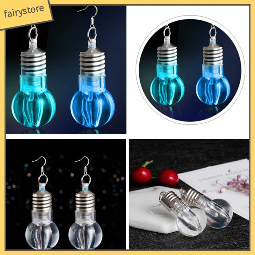 Hoa Tai Hình Bóng Đèn Led Độc Đáo