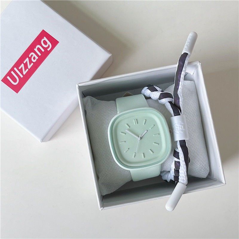 Đồng Hồ Tông Màu Pastel Phong Cách Vintage Thiết Kế Hàn Quốc