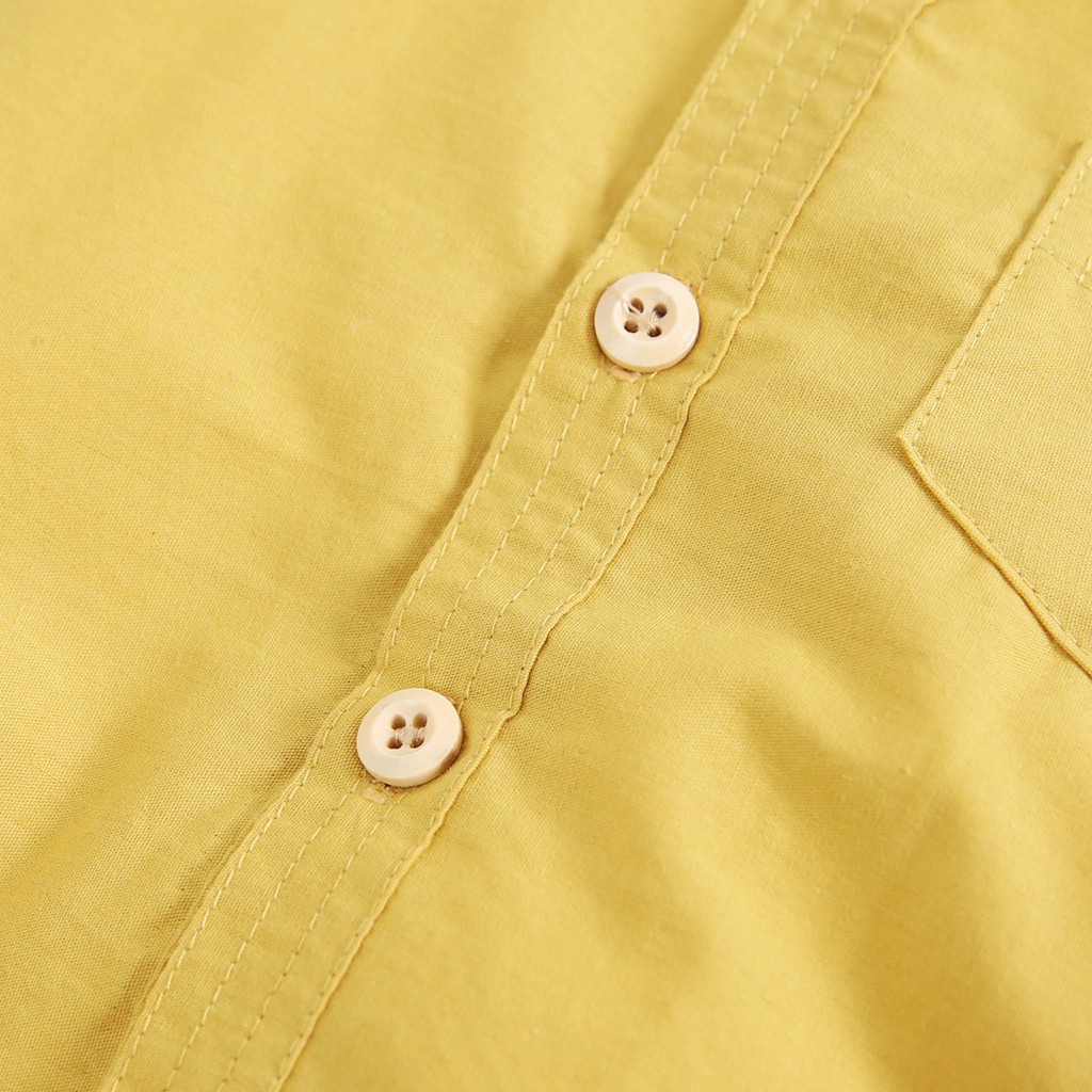 Bộ Đồ Liền Thân Sanlutoz Tay Ngắn Màu Vàng Từ Cotton Cho Bé Trai