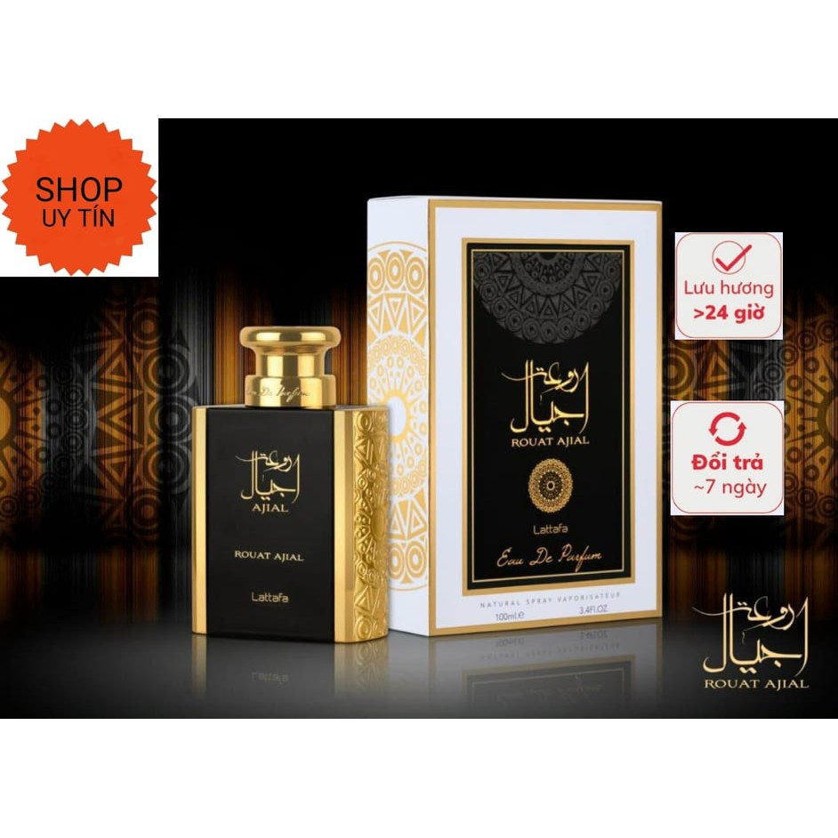 Chính hãng - NƯỚC HOA DUBAI CHO NAM ROUAT AJIAL 100ML MẠNH MẼ , NAM TÍNH | BigBuy360 - bigbuy360.vn