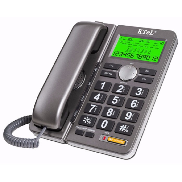Điện thoại bàn BÀN PHÍM to, hiện số gọi đến -  Ktel 645 - BH 12 tháng