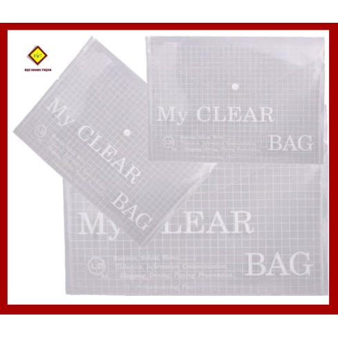 Bìa nút My Clear A4 - F4 file nút đựng hồ sơ giấy tờ a4